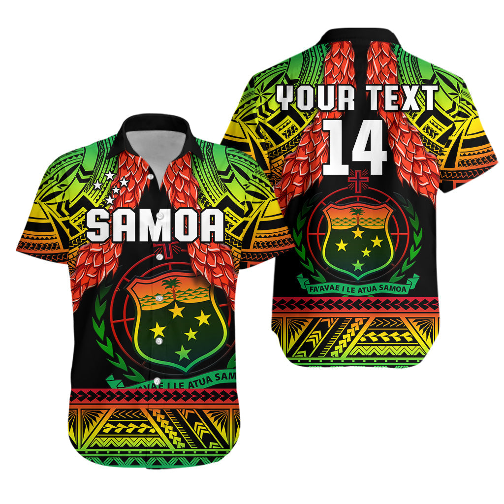 custom-text-and-number-samoa-rugby-hawaiian-shirt-teuila-torch-ginger-gradient-style