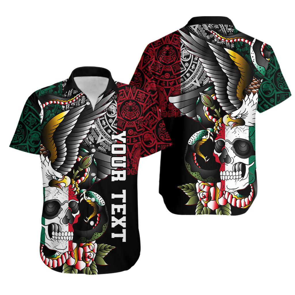 custom-personalised-mexico-hawaiian-shirt-mexican-skull-eagle-with-angry-snake