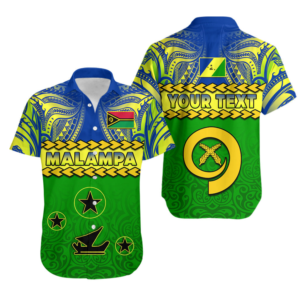 Custom Personalised Malampa Province Hawaiian Shirt Vanuatu Pig Tusk Polynesian Flag Style - Wonder Print Shop