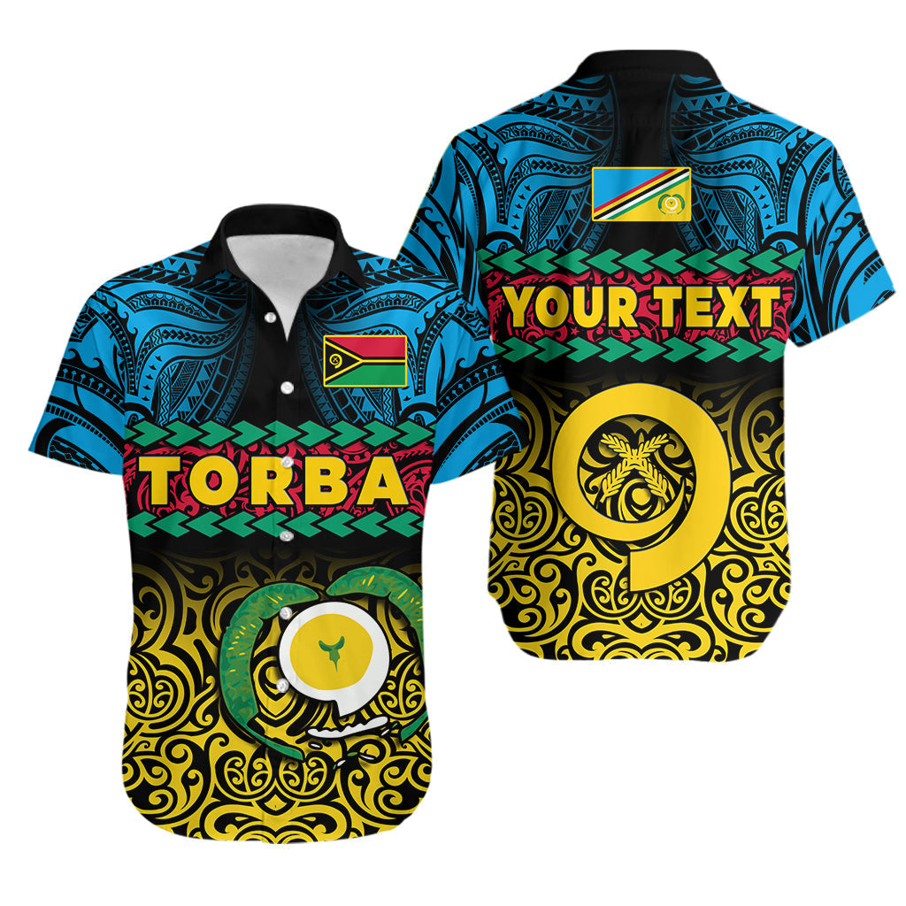 Custom Personalised Torba Province Hawaiian Shirt Vanuatu Pig Tusk Polynesian Flag Style - Wonder Print Shop