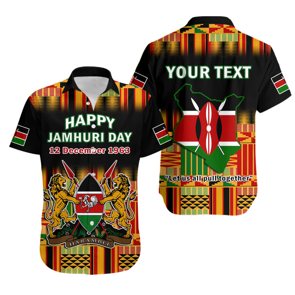 (Custom Personalised) Kenya Hawaiian Shirt Happy Jamhuri Day Kenyan Pattern - Wonder Print Shop