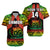 Personalised Samoa Rugby Matching Hawaiian Shirt And Dress Teuila Torch Ginger Gradient Style - Wonder Print Shop