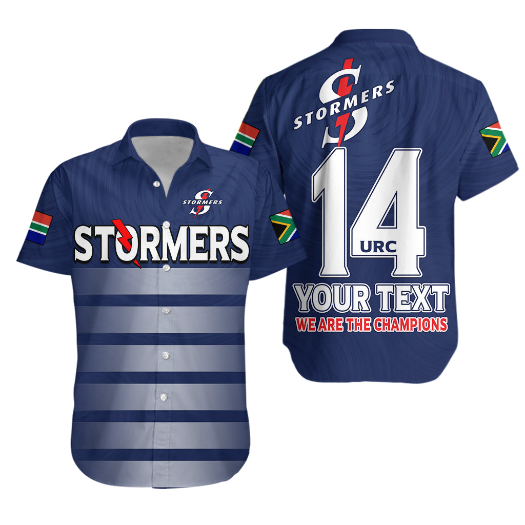 (Custom Text And Number) Stormers South Africa Rugby Hawaiian Shirt We Are The Champions URC Unity - Wonder Print Shop