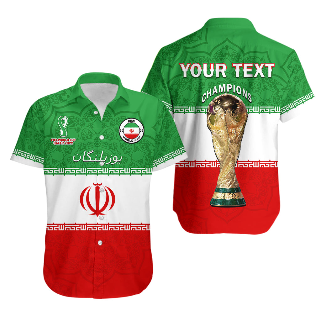 (Custom Personalised) Iran Football Hawaiian Shirt Team Melli Champions World Cup 2022 - Wonder Print Shop