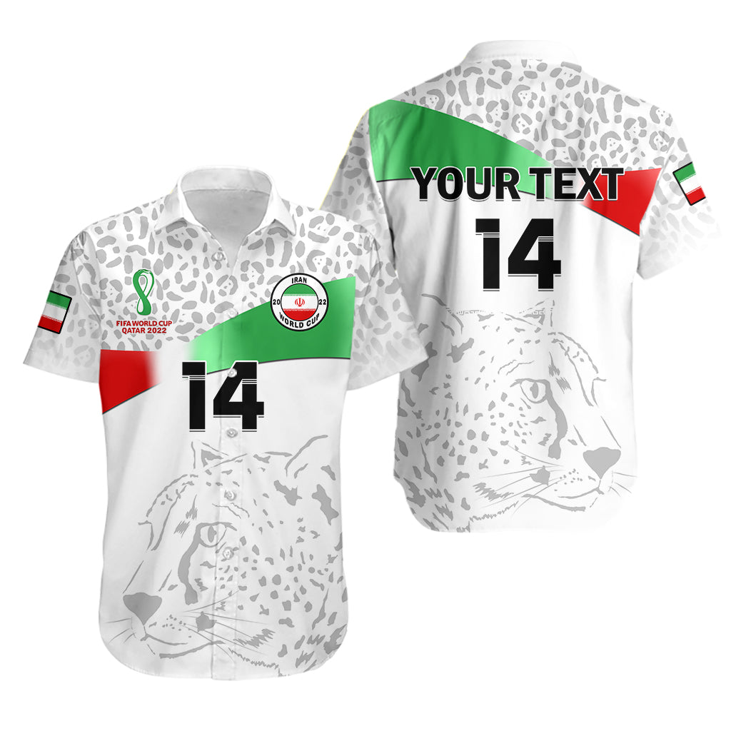 (Custom Text And Number) Iran Football Hawaiian Shirt Team Melli World Cup 2022 - Wonder Print Shop