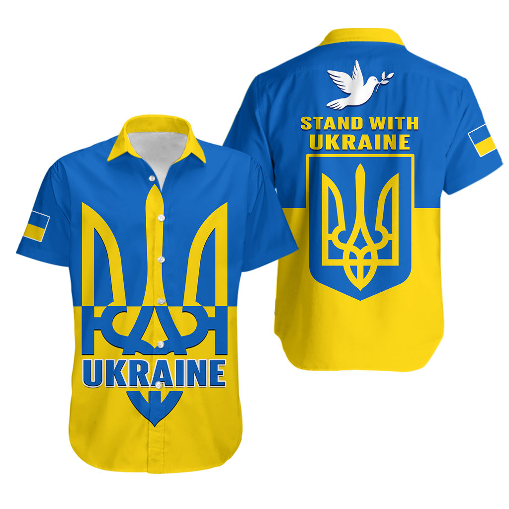 Ukraine Hawaiian Shirt Stand With Ukrainian Simple Style - Wonder Print Shop