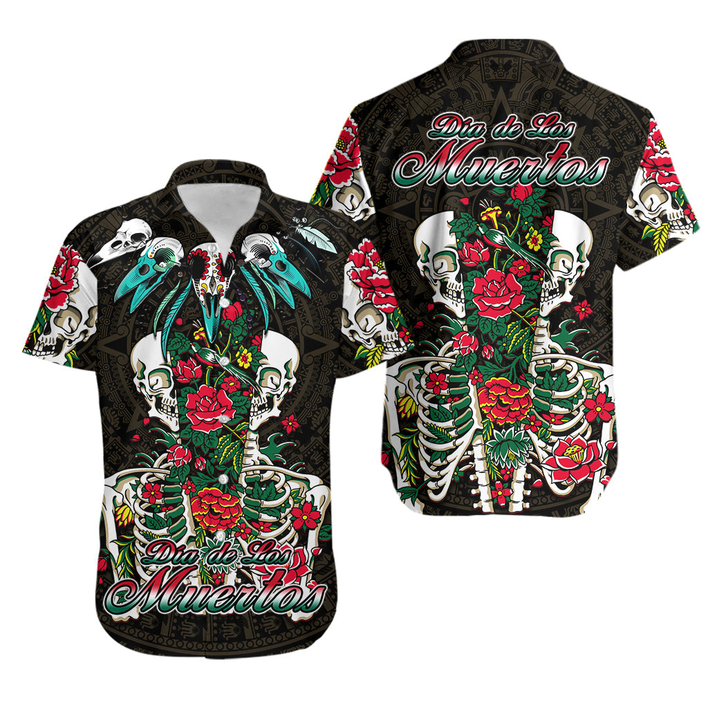 mexico-hawaiian-shirt-floral-skull-dia-de-los-muertos