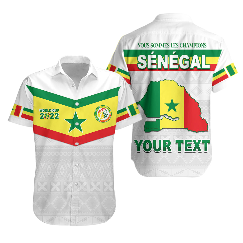 (Custom Personalised) Senegal Football 2022 Hawaiian Shirt Champion Teranga Lions Mix African Pattern LT13 - Wonder Print Shop