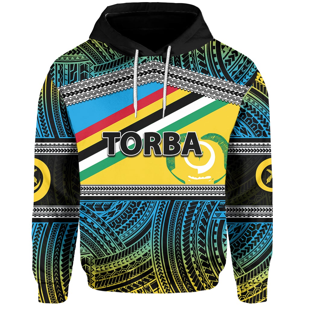 Custom Torba Province Hoodie Of Vanuatu Polynesian Patterns LT6 - Wonder Print Shop