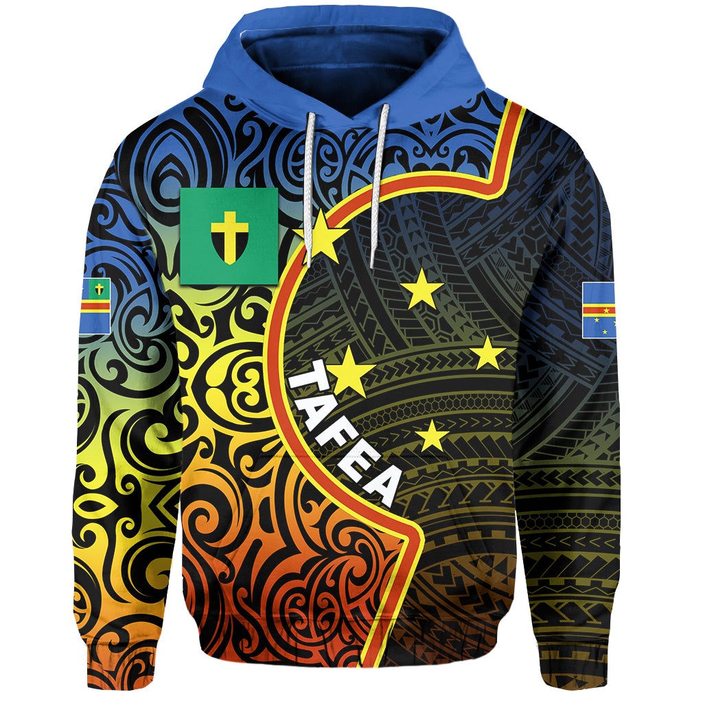 Tafea Day Hoodie Of Vanuatu Polynesian Flag Color LT6 - Wonder Print Shop