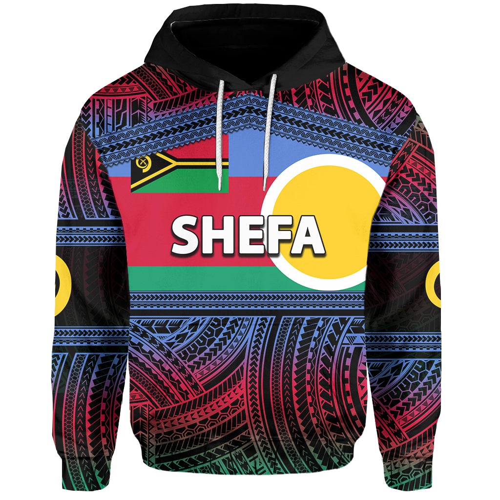 Custom Shefa Province Hoodie Of Vanuatu Polynesian Patterns LT6 - Wonder Print Shop