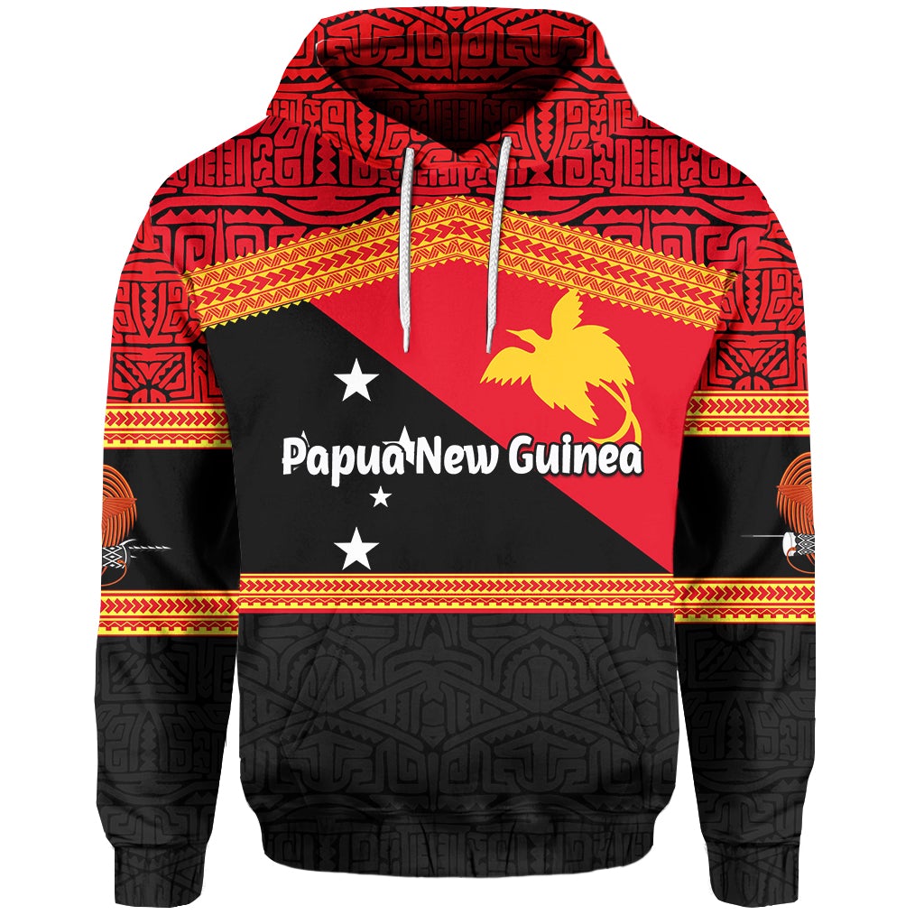 Custom Papua New Guinea Hoodie Flag Style LT6 - Wonder Print Shop