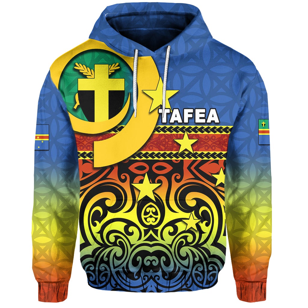 Custom Tafea Province Hoodie Of Vanuatu Polynesian Flag Style LT6 - Wonder Print Shop