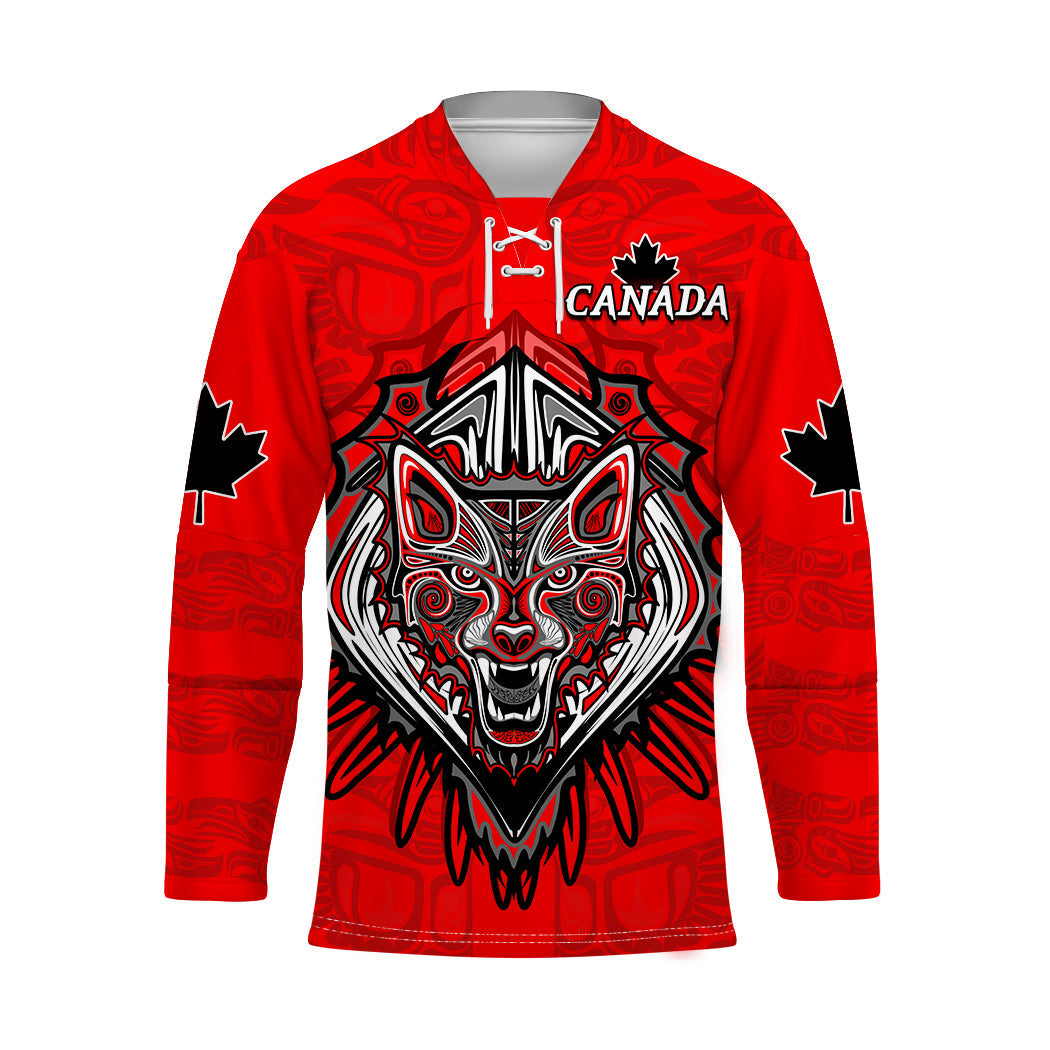 canada-maple-leaf-hockey-jersey-red-haida-wolf