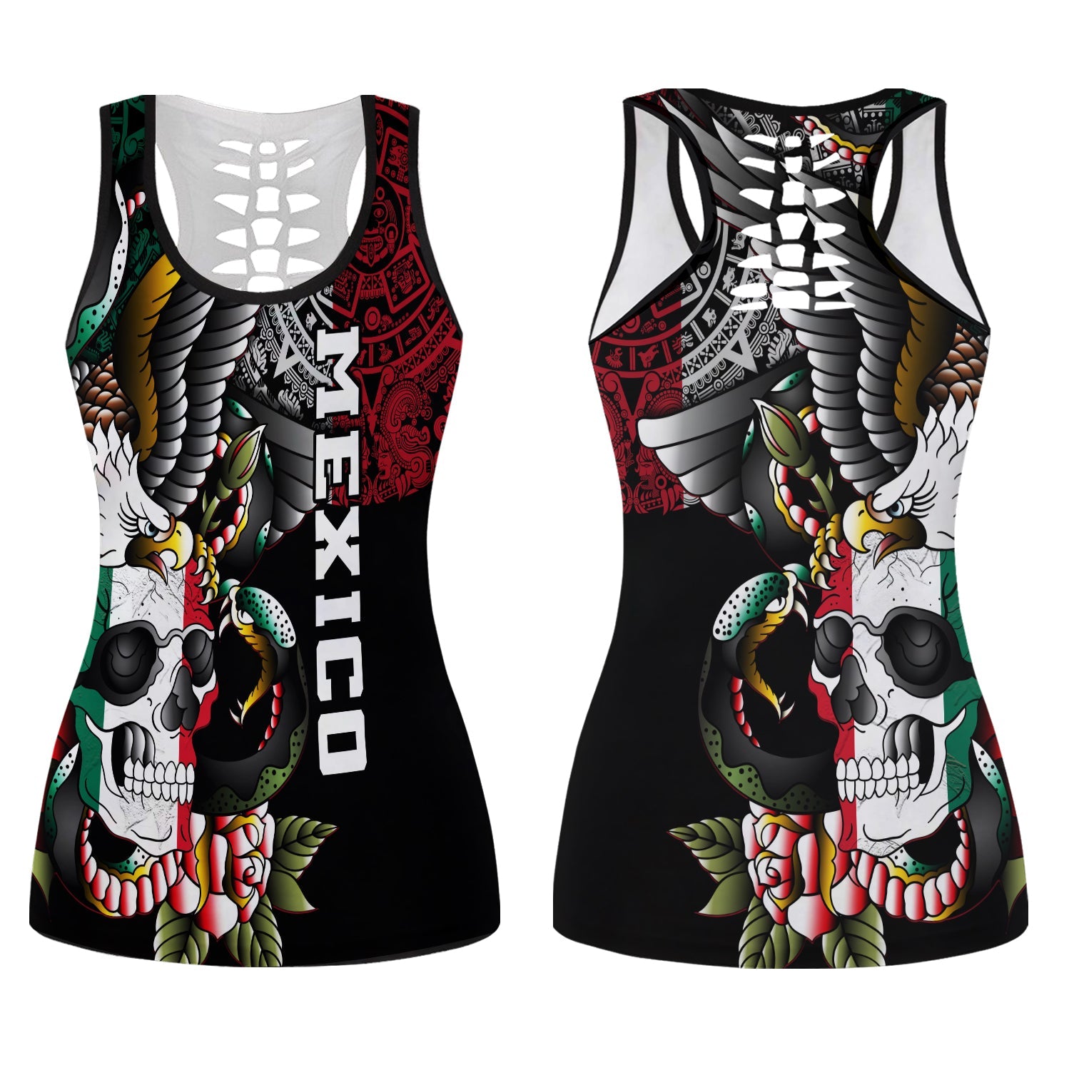 mexico-hollow-tank-top-mexican-skull-eagle-with-angry-snake