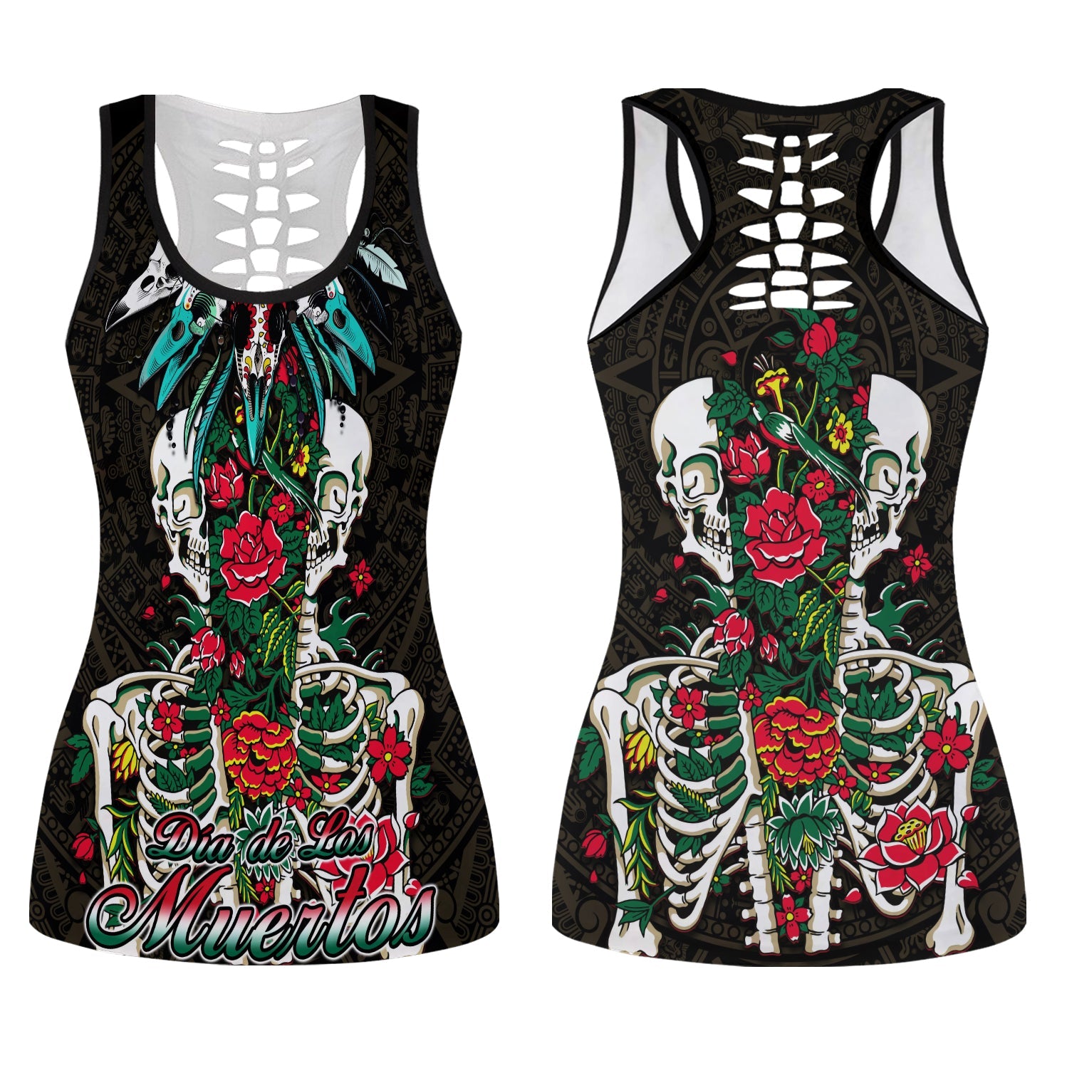 mexico-hollow-tank-top-floral-skull-dia-de-los-muertos