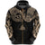 Viking Zip Hoodie Chest Tattoo All Over Print RLT12 - Wonder Print Shop