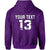 Custom Maori 2021 Zip Hoodie Purple Aotearoa Tattoo Custom Text and Number LT13 - Wonder Print Shop