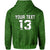 Custom Maori 2021 Hoodie Green Aotearoa Tattoo Custom Text and Number LT13 - Wonder Print Shop