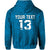 Custom Maori 2021 Zip Hoodie Turquoise Aotearoa Tattoo Custom Text and Number LT13 - Wonder Print Shop