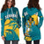 Bahamas Hoodie Dress Blue Marlin With Bahamian Coat Of Arms - Wonder Print Shop