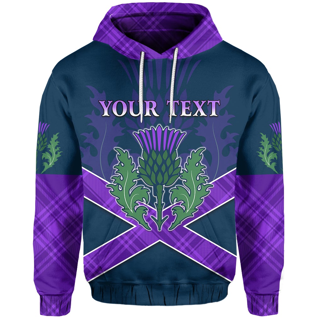 Custom Scotland Rugby 2021 Hoodie Thistle Six Nations LT13 - Wonder Print Shop