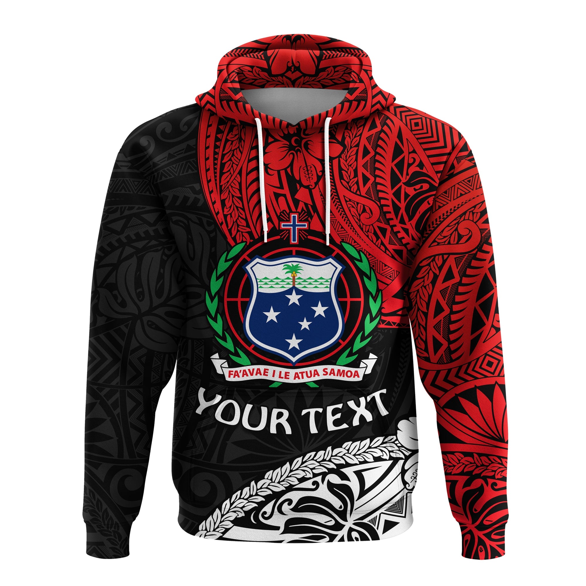 Custom Samoa Hoodie Beloved Samoan Mix Polynesian Pattern LT13 - Wonder Print Shop