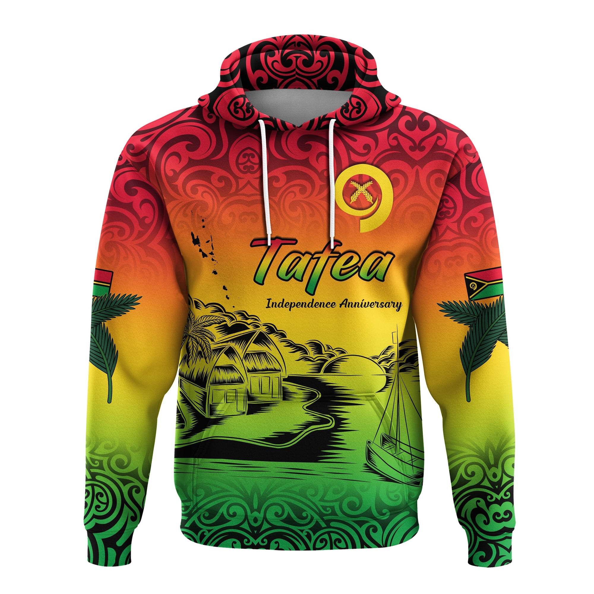 (Tafea) Vanuatu Peaceful Hoodie Independence Anniversary LT13 - Wonder Print Shop