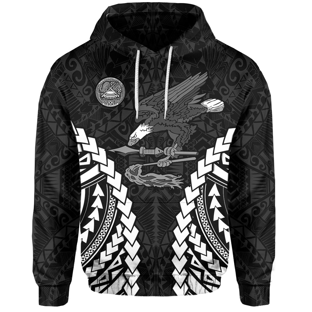 American Samoa Hoodie Eagle mix Polynesian LT13 - Wonder Print Shop