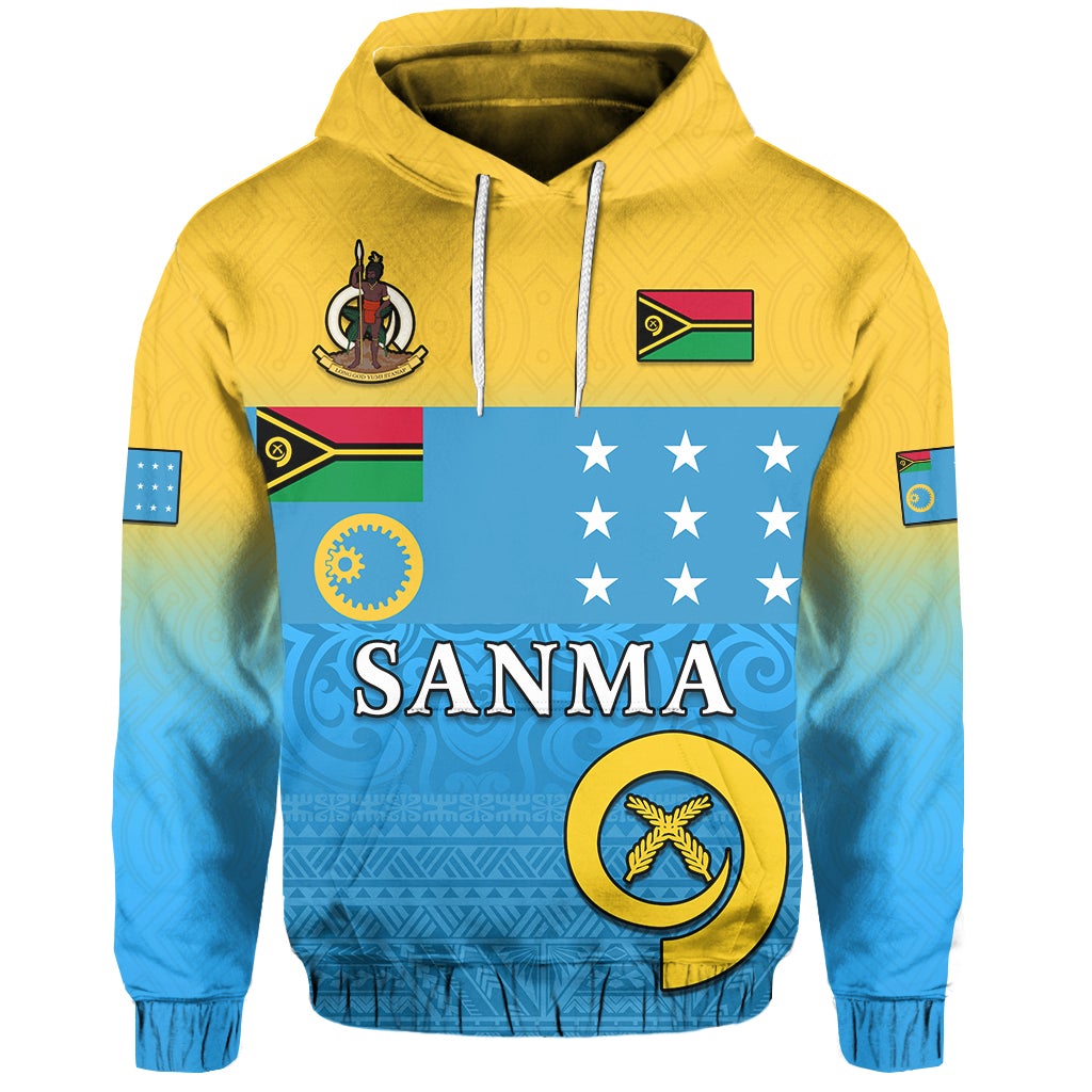 Custom Sanma Province Hoodie Vanuatu Proud LT13 - Wonder Print Shop