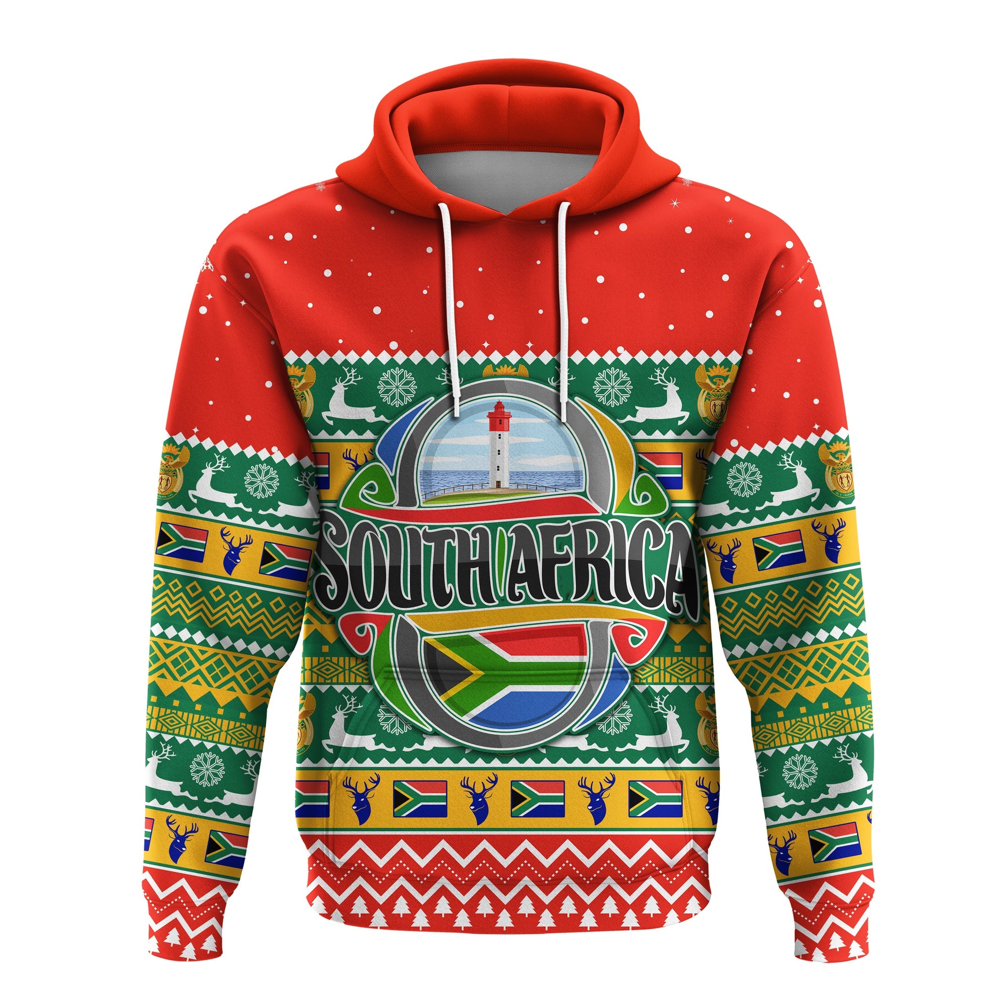 south-africa-christmas-hoodie-african-springbok