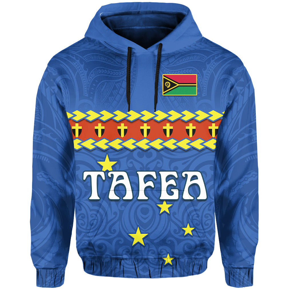 Custom Personalised Tafea Province Hoodie Vanuatu Pig Tusk Polynesian Flag Style - Wonder Print Shop