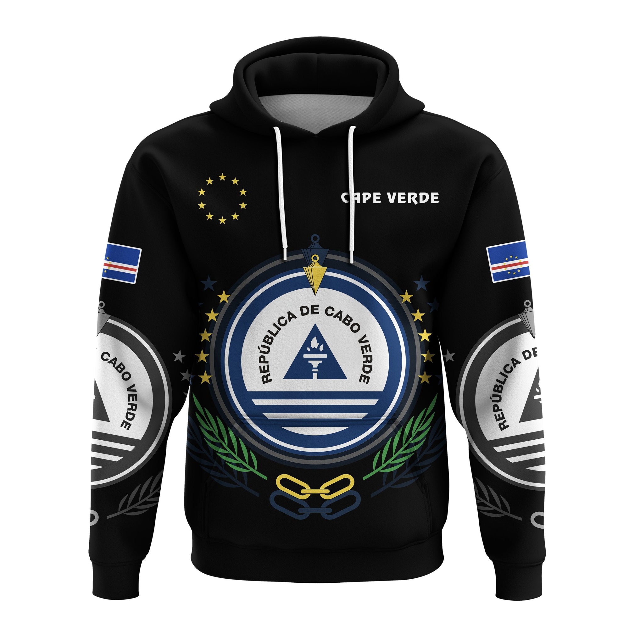 Cape Verde Hoodie Coat Of Arms LT13 - Wonder Print Shop