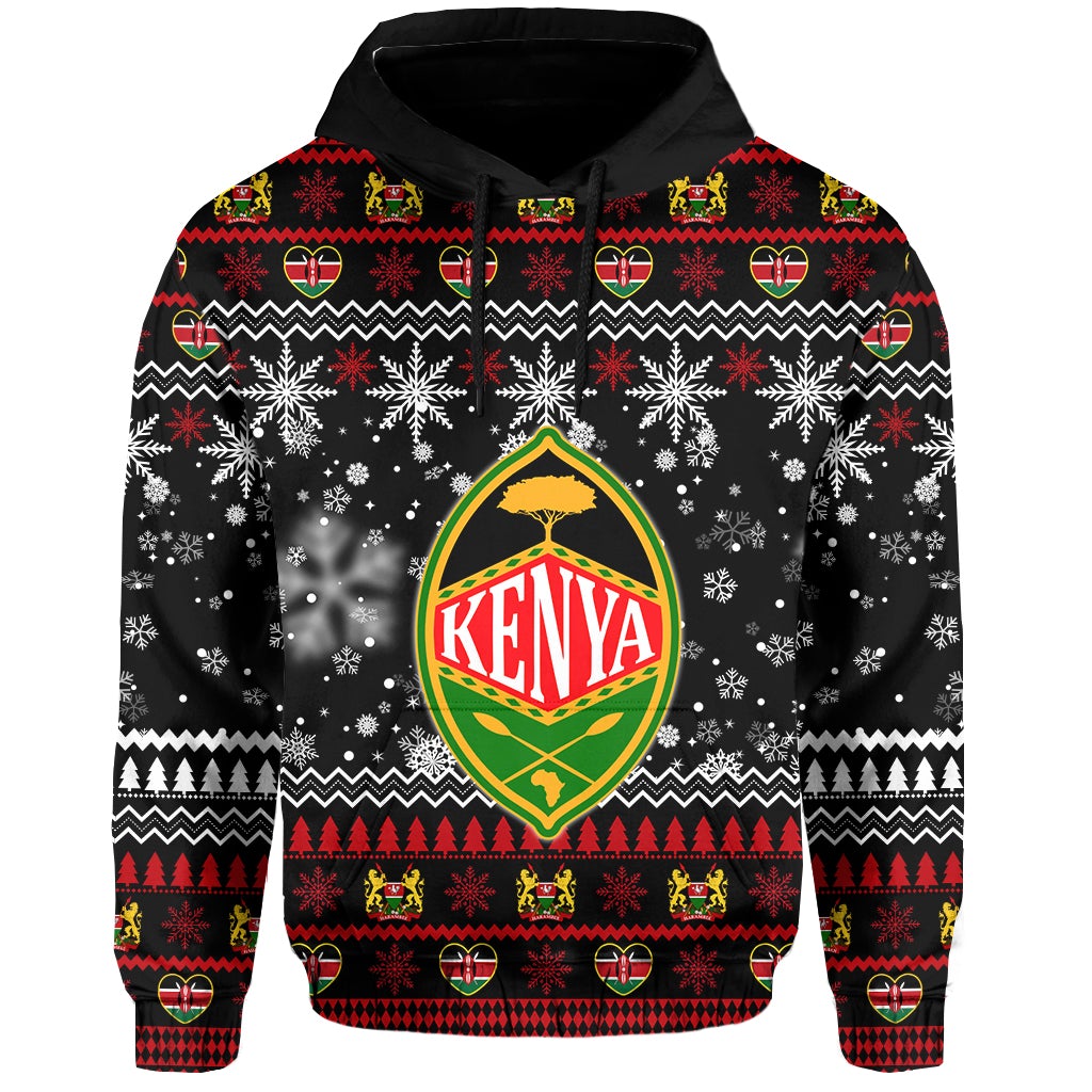 kenya-christmas-hoodie-shield-mix-african-pattern