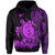 Custom Hawaii Polynesian Hoodie Purple Sea Turtles Hawaiian LT13 - Wonder Print Shop