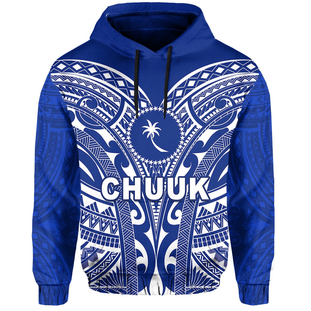 Chuuk Micronesia Hoodie Simple Pattern LT13 - Wonder Print Shop