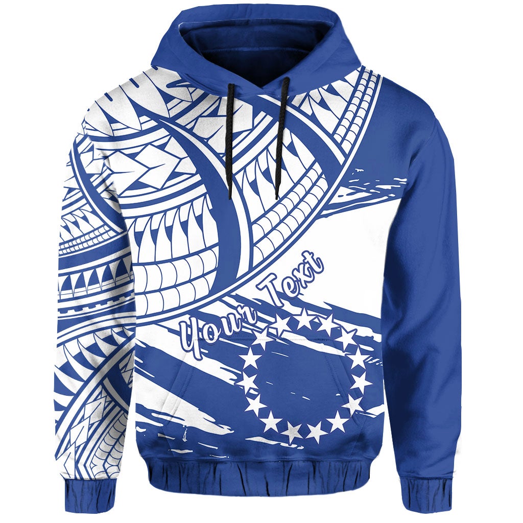 custom-personalised-cook-islands-hoodie-flag-style-blue-with-claw-pattern