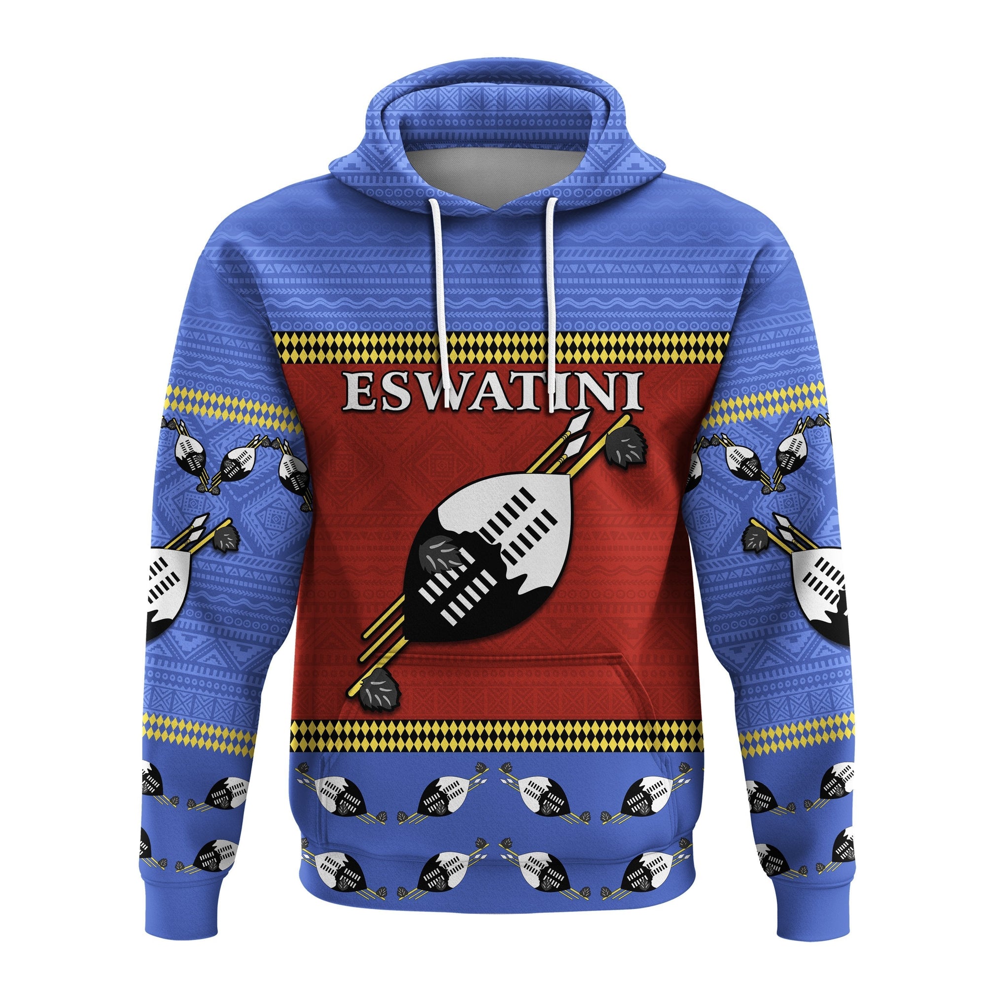 Independent Anniversary Eswatini Hoodie Flag and Shield Swaziland LT13 - Wonder Print Shop