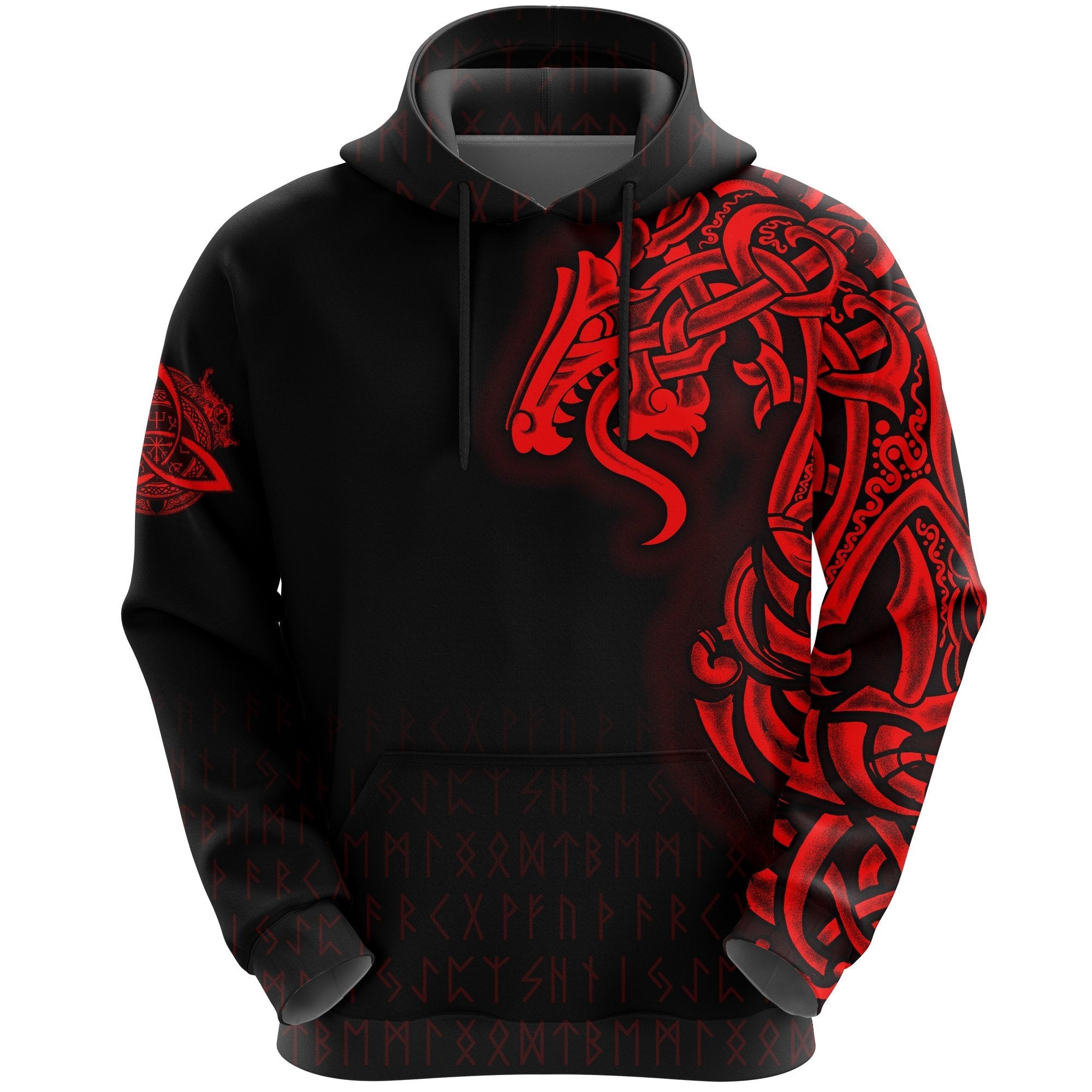 Viking Hoodie Best Jormungand Tattoo Style RLT12 - Wonder Print Shop