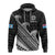 Custom Fiji Sevens Rugby Fijian 7s Black Tapa Polynesian ArHoodie - Wonder Print Shop