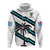 Custom Fiji Rugby Tapa Pattern Fijian 7s White Hoodie - Wonder Print Shop