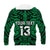 Custom Text and Number New Zealand Silver Fern Rugby Hoodie All Black Green NZ Maori Pattern LT13 - Wonder Print Shop