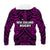 New Zealand Silver Fern Rugby Hoodie All Black Purple NZ Maori Pattern LT13 - Wonder Print Shop