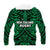 New Zealand Silver Fern Rugby Hoodie All Black Green NZ Maori Pattern LT13 - Wonder Print Shop