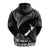 Custom New Zealand Silver Fern Hoodie Aotearoa Map Maori - Wonder Print Shop