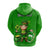 Custom Ireland Hoodie Saint Patricks Day Happy Leprechaun And Shamrock - Wonder Print Shop