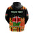 Custom Kenya Hoodie Happy Jamhuri Day Kenyan Pattern - Wonder Print Shop