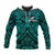 Custom Text and Number New Zealand Silver Fern Rugby Hoodie All Black Turquoise NZ Maori Pattern LT13 - Wonder Print Shop