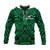 Custom Text and Number New Zealand Silver Fern Rugby Hoodie All Black Green NZ Maori Pattern LT13 - Wonder Print Shop