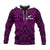 New Zealand Silver Fern Rugby Hoodie All Black Purple NZ Maori Pattern LT13 - Wonder Print Shop